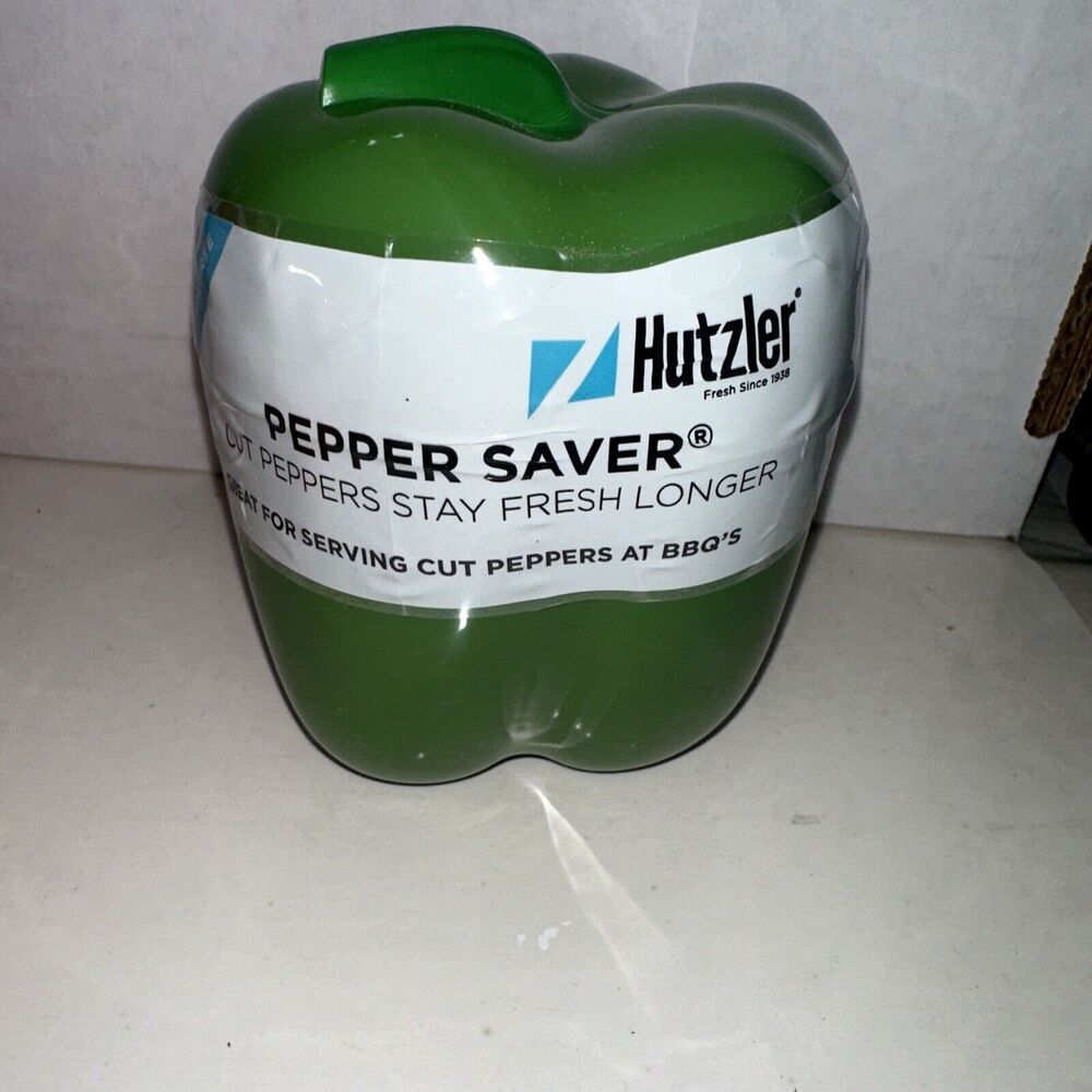 Hutzler Pepper Saver Keeper Storage Container - Keeps Fresh Longer -green Mm77